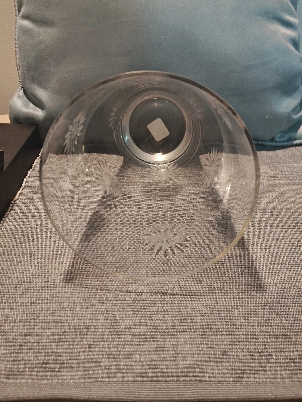 Crate&Barrel Clear Glass Vase